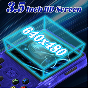 Retro Handheld Game Console 64GB 20,000+ Games, 3.5" IPS Screen, Blue