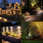 Mains-Powered Garden Spotlights – 10-Pack LED Set