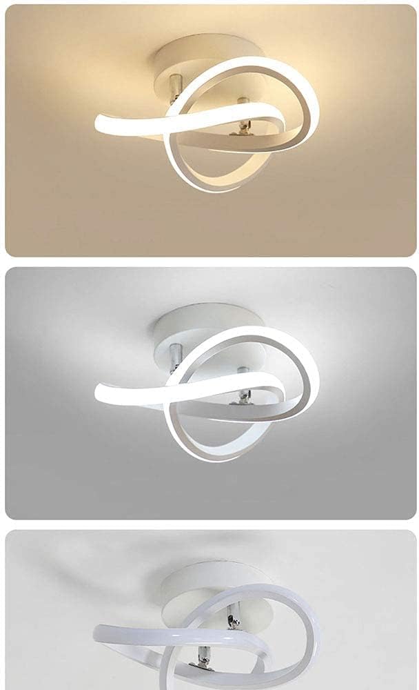 minfair Modern LED Ceiling Light – Round Geometry, 18W, 24cm Diameter