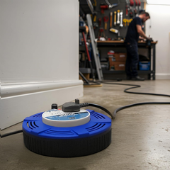 4 Socket 15M Extension Lead Cable Reel with Thermal Cut-Out, 10A Blue/Black