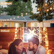 100FT Outdoor LED String Lights, Waterproof, 52 Bulbs