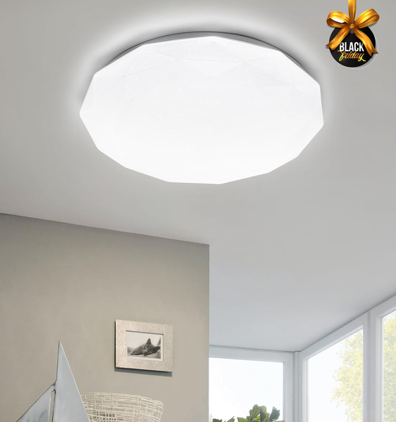 18W LED Ceiling Lights, 150W Equivalent Bathroom Light, 1200LM, 6000K Cool White LED Ceiling Light