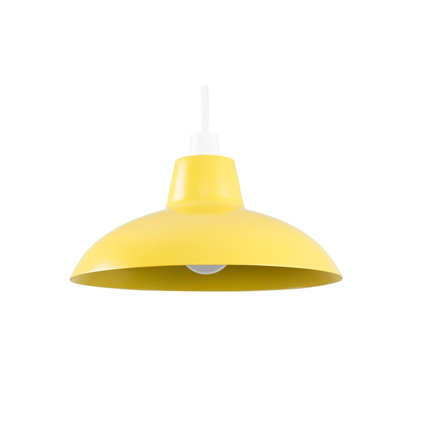 Retro-Style Matte Black Metal Ceiling Light Shade | Pendant Lighting, Home Décor & Home Improvement Essential