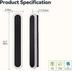 Outdoor LED Wall Light 40cm, IP67 Waterproof Modern Lamp