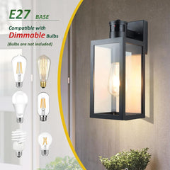 Motion Sensor Outdoor Wall Light, Dusk to Dawn Waterproof Sconce