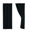 Beige Blackout Curtains 66x90" – Thermal Pencil Pleat Drapes with 2 Tiebacks