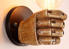 Antique Fist Wall Sconce Light Vintage Industrial E27 Lamp