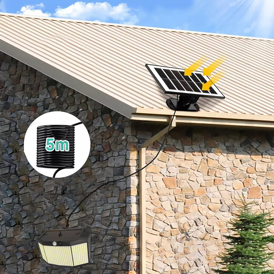 Outdoor Solar Wall Light – 576 LED, PIR Motion Sensor