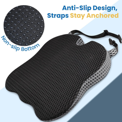 Memory Foam Car Seat Cushion – Wedge Booster Pad, Breathable Comfort for Long Drives