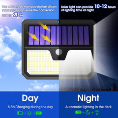 238 LED Solar Security Lights, Motion Sensor, 270° Wide-Angle, IP65 Waterproof