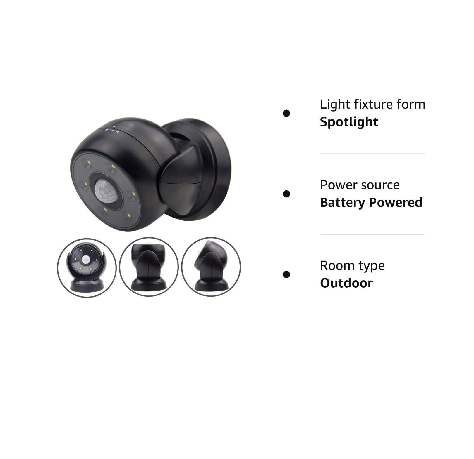 Rotatable Motion Sensor Light
