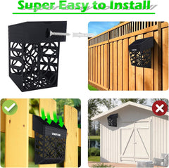 Solar Fence Lights 8 Pack – Outdoor Waterproof Decorative Garden