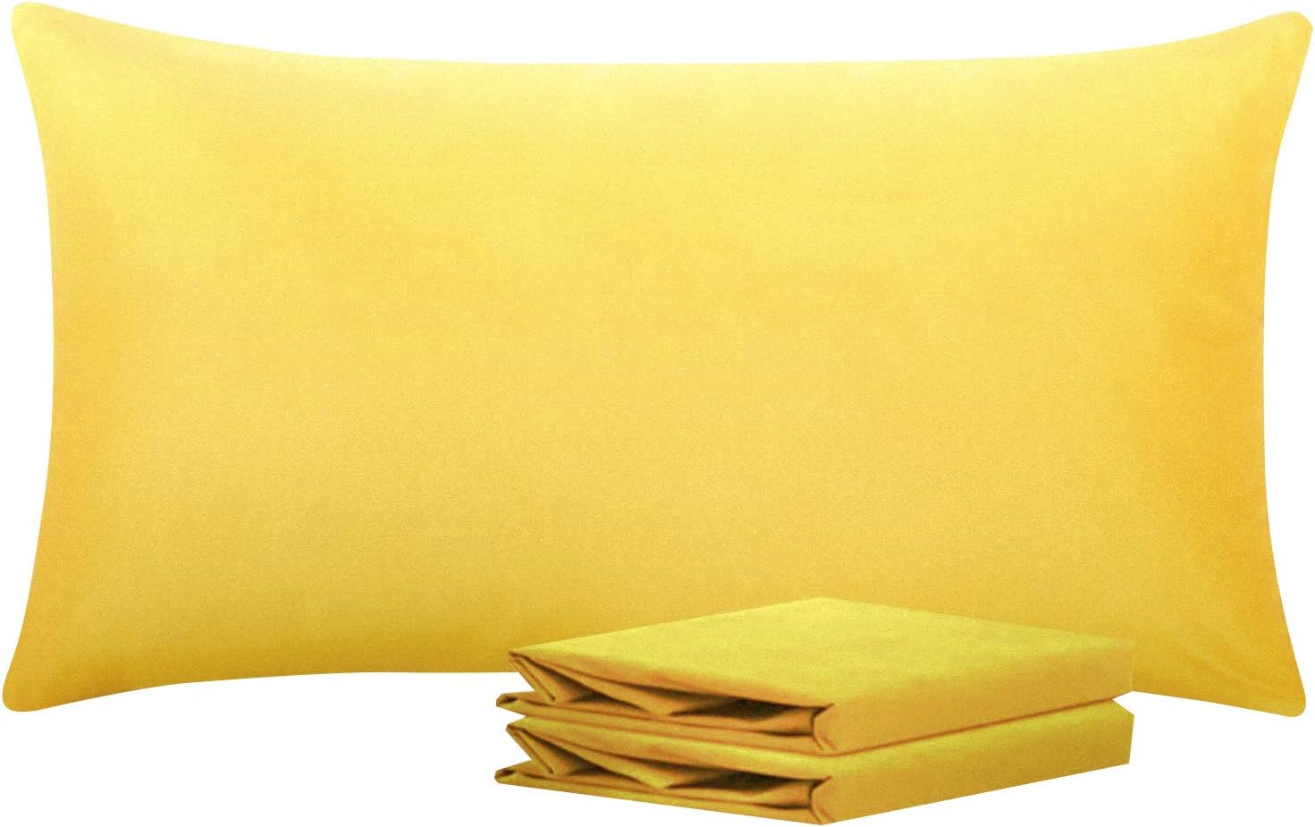 2 Pack Super Soft Brushed Microfiber Pillowcases 50x90cm – Fade & Wrinkle Resistant, Pink