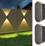 Solar Fence Lights – 4 Pack, 3 Color Options
