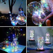 10-Pack Bottle Cork Lights, 20 LED, Multicolor Fairy