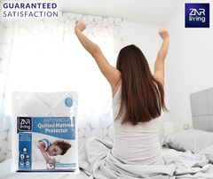 Super King Waterproof Mattress Protector – 40cm Deep, Breathable, Noiseless Cover