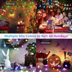 24 Colours Globe String Lights USB Plug with Remote