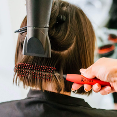 Professional Quiff Roller – Small Round Hair Brush with Rubber Grip for Men & Barbers