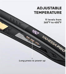 Titanium Flat Iron Hair Straightener – One-Pass Styling for Sleek, Smooth & Curly Looks