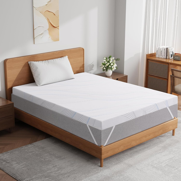 7cm Memory Foam Mattress Topper Single – Pressure Relief with Washable Cover