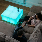 16" Waterproof Color Changing LED Cube Stool Lamp