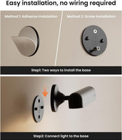 PopoIron Rechargeable RGB Wall Sconce with Remote Control