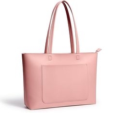 Large Leather Tote Bag for Women – Work & School Shoulder Handbag with Zipper