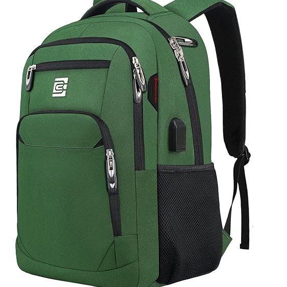 Laptop Backpack – Anti-Theft Business Rucksack with USB & Headphone Port, Travel Bag