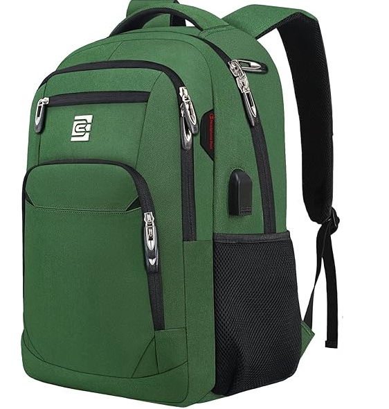 Laptop Backpack – Anti-Theft Business Rucksack with USB & Headphone Port, Travel Bag
