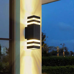 Outdoor Wall Lights, Mains Powered, IP65 Waterproof LED Porch Light, Square GU10 Exterior Sconce Lamp