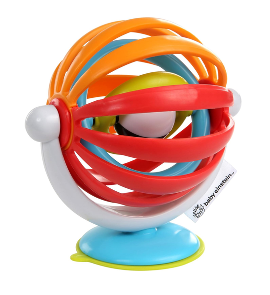 Baby Einstein Sticky Spinner – High Chair Activity Toy with Rattle & Spinning Wheel, 3+ Months