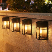 Retro Solar Fence Lights – 6 Pack Warm White