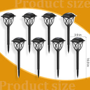 6-Pack Warm White Solar Garden Lights for Pathways