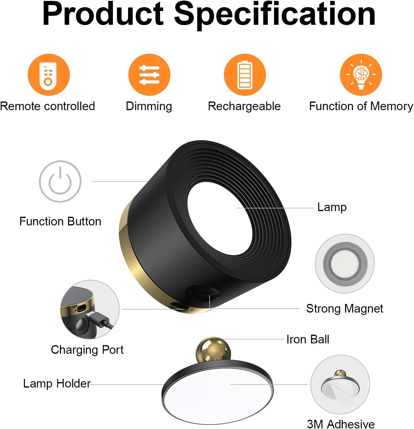 2 Pack Picture Spotlights With Remote