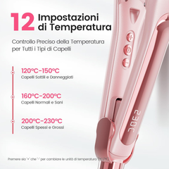 Professional 42mm Wide Plate Hair Straightener – Water-Based Ceramic Flat Iron for Silky, Smooth Hair