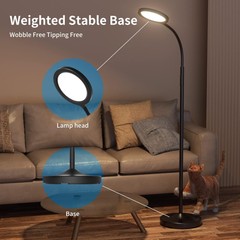 Keepsmile LED Floor Lamp – Dimmable Standing Lamp with Remote & Adjustable Gooseneck