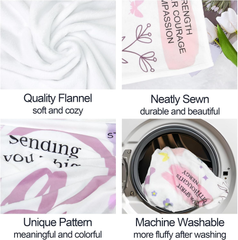 Best Friend Gift Blanket for Women – Flannel Hug Throw, 150x130cm, Birthday & Christmas Present