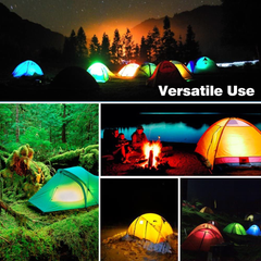 2-Pack LED Lanterns with Magnetic Base - Collapsible, Battery Included - Ideal for Camping, Fishing