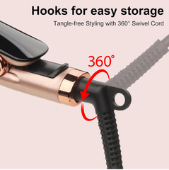 Flat Iron Hair Straightener – Floating Plates, 14 Heat Settings, Dual Voltage, LCD Display