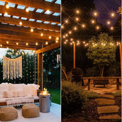 30M/100FT Outdoor Festoon String Lights with Timer