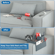Couch Cup Holder Tray – Non-Slip Sofa Armrest Organizer with Cup & Phone Holder