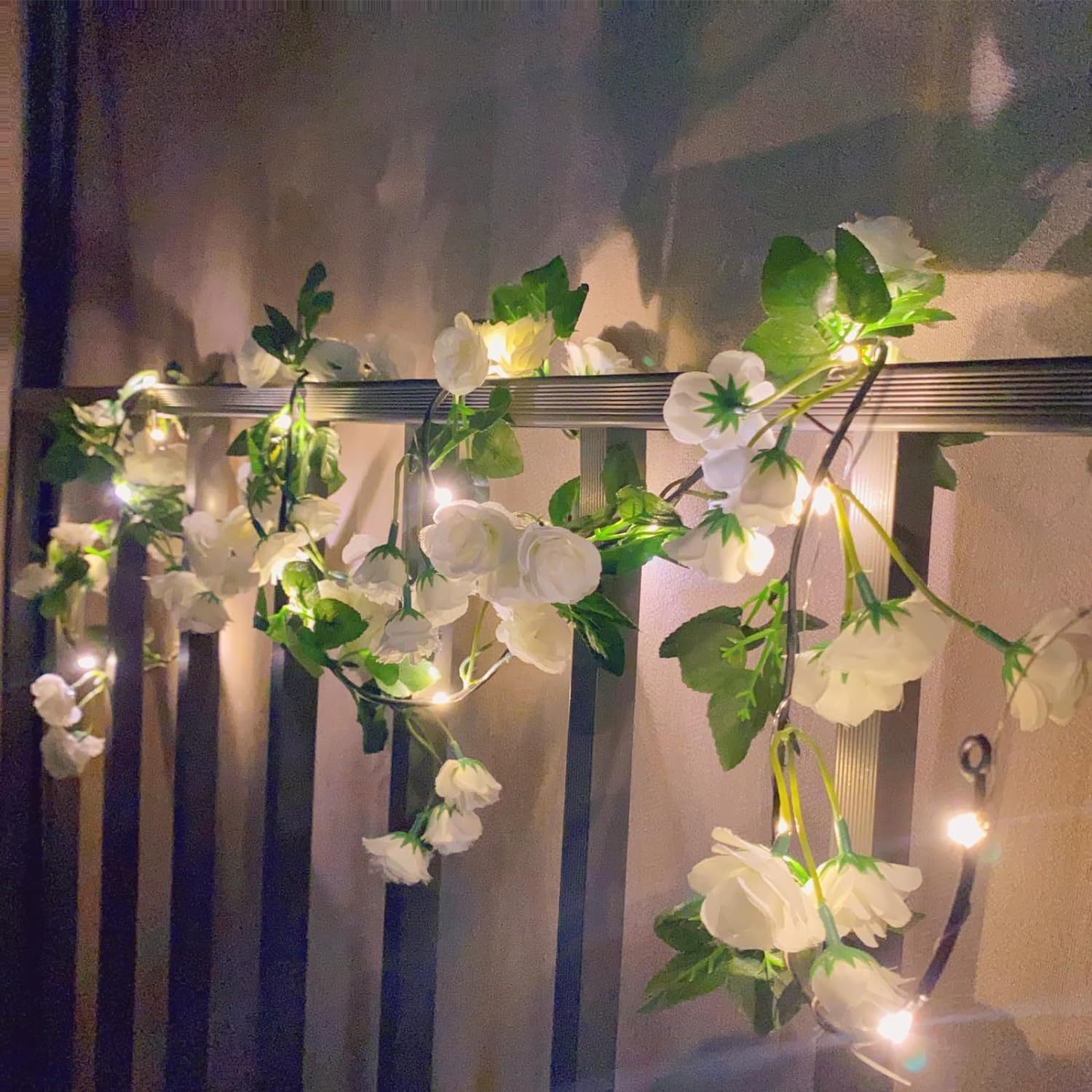 Pink Rose fairy lights