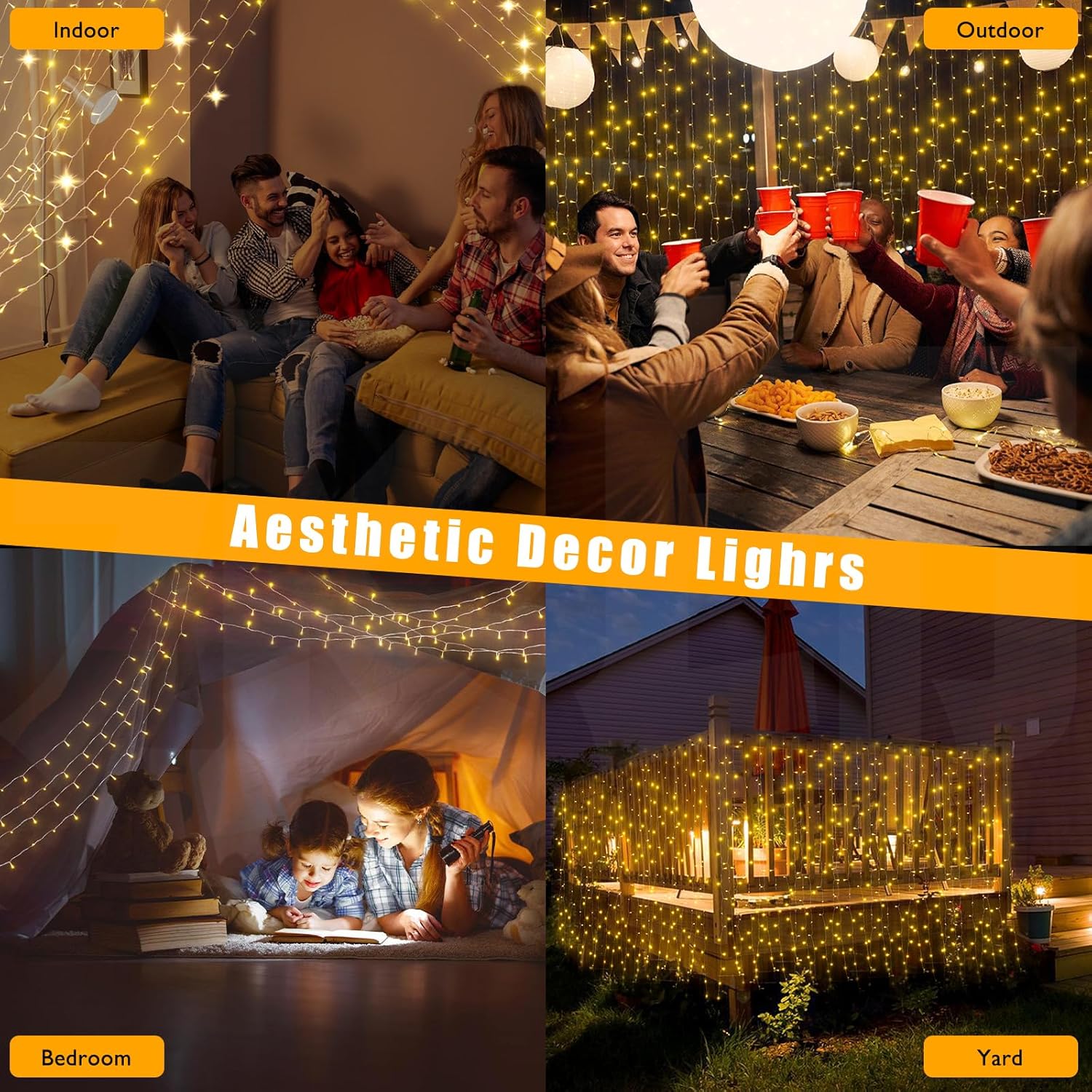 5M 50 LED Battery Operated Fairy String Lights – Warm White