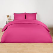 Black Microfibre Duvet Cover Set – Soft, Breathable Single Bedding with Pillowcase