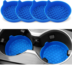 4-Pack Silicone Car Cup Holder Coasters – Universal Non-Slip Car Interior Accessories