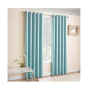 Vogue Blush Pink Eyelet Curtains 46x72" – Thermal Noise Reducing Dim Out Drapes