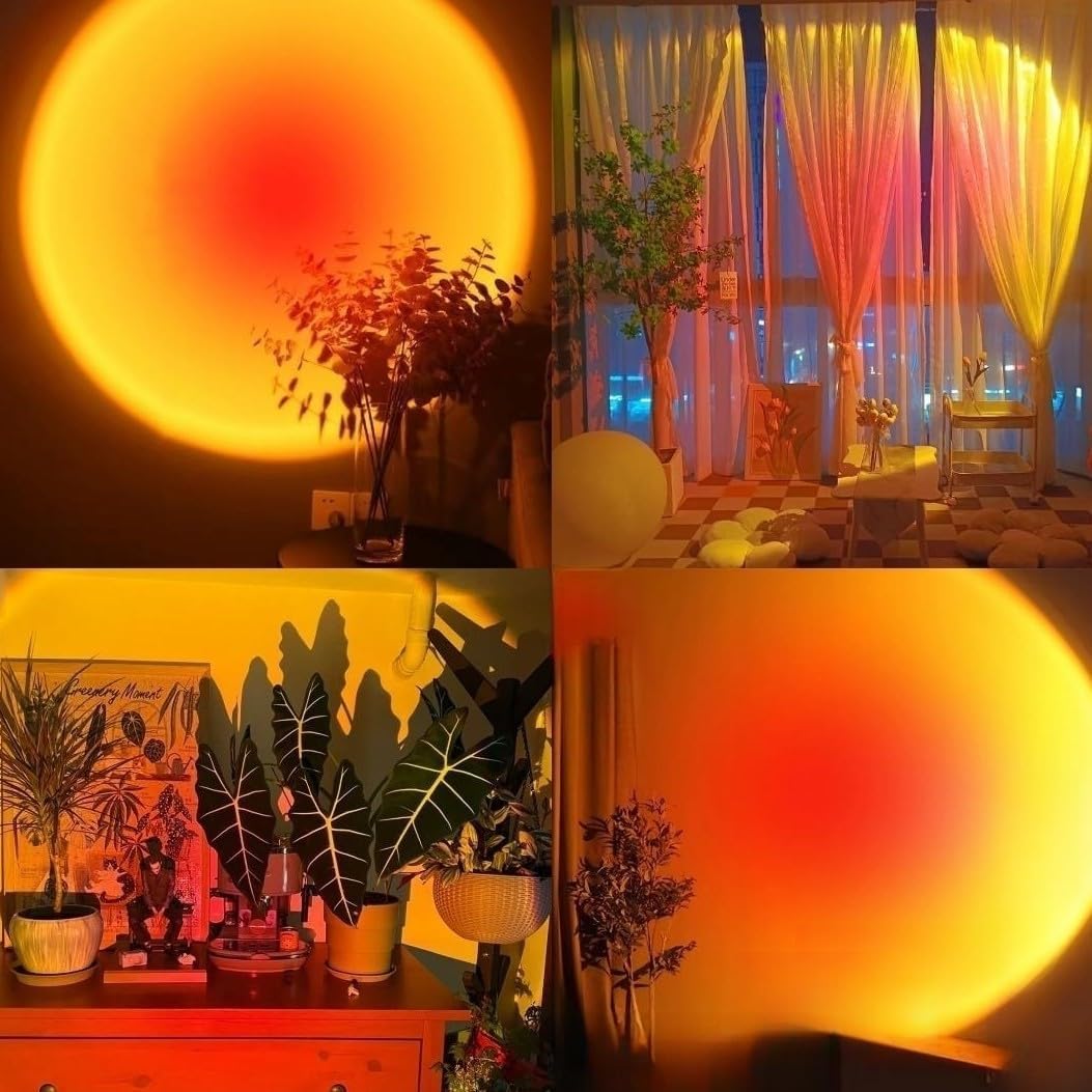 Sunset Projection Lamp with 16 Colors and Timer