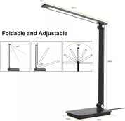 Dimmable LED Desk Lamp with USB Charging