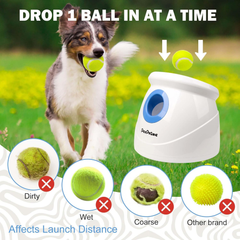 Automatic Dog Ball Launcher, Rechargeable Fetch Machine for Large Dogs (10–40Ft)