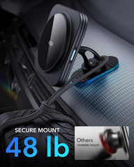 MagSafe Car Mount Charger – 15W Fast Wireless Charging Magnetic Holder for iPhone & Galaxy